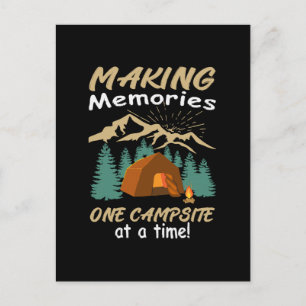 CAMPING Erinnerungen Postkarte