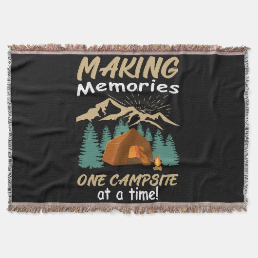 CAMPING Erinnerungen schaffen Decke (Vorderseite)