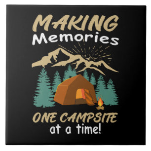 CAMPING Erinnerungen schaffen Fliese