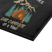 CAMPING Erinnerungen Schneidebrett (Ecke)