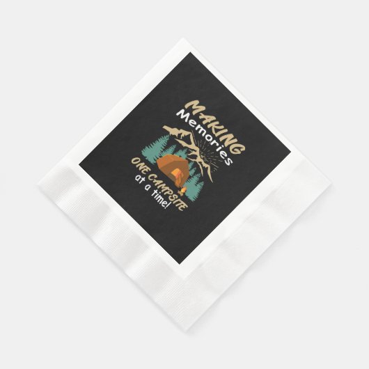 CAMPING Erinnerungen Serviette (Ecke)