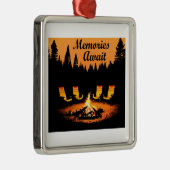 Camping Erinnerungen warten Ornament Aus Metall (Rechts)