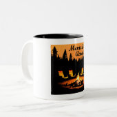 Camping Erinnerungen warten Zweifarbige Tasse (Vorderseite Links)