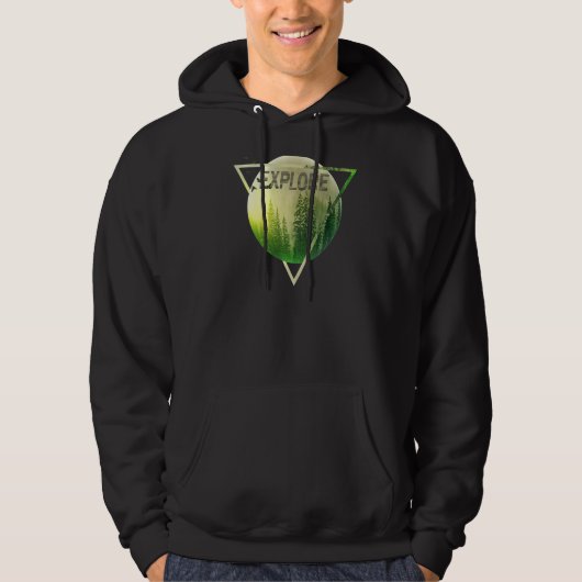 Camping erkunden hoodie (Vorderseite)