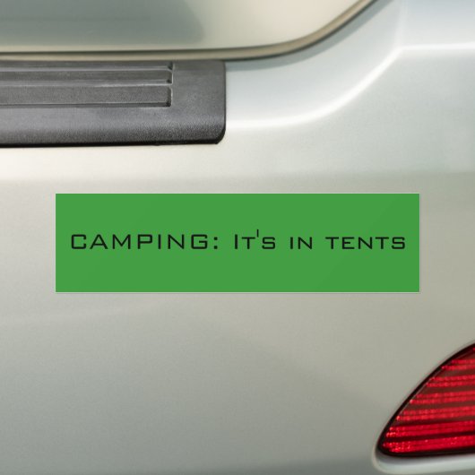 CAMPING: Es ist in den Zelten Autoaufkleber (Auf Auto)