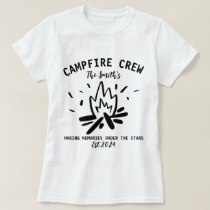 Camping Familienurlaub 2024, Crew Campfire T-Shirt