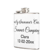 Camping Familienurlaub benutzerdefinierte Name Dat Flachmann (Links)