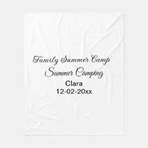 Camping Familienurlaub benutzerdefinierte Name Dat Fleecedecke