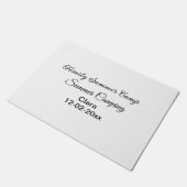 Camping Familienurlaub benutzerdefinierte Name Dat Fußmatte (Schrägansicht)