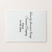 Camping Familienurlaub benutzerdefinierte Name Dat Puzzle (Horizontal)