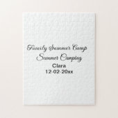 Camping Familienurlaub benutzerdefinierte Name Dat Puzzle (Vertikal)