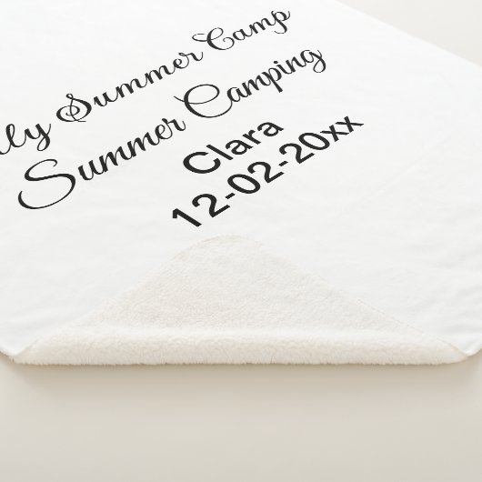 Camping Familienurlaub benutzerdefinierte Name Dat Sherpadecke (3/4)