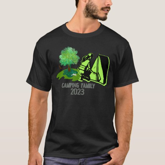 camping family 2023 funny T-Shirt (Vorderseite)