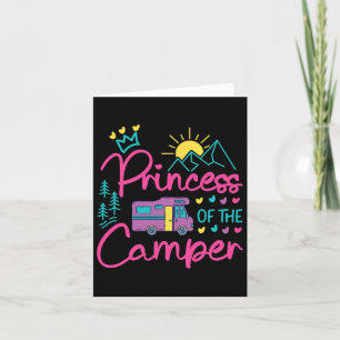 Camping Family Girl Campervan Motorhome Princess C Karte