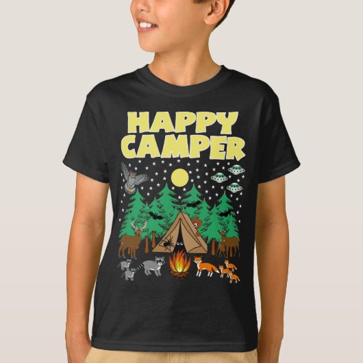 CAMPING-FAPPY CAMPER - Funny Camping mit Critters T-Shirt (Vorderseite)