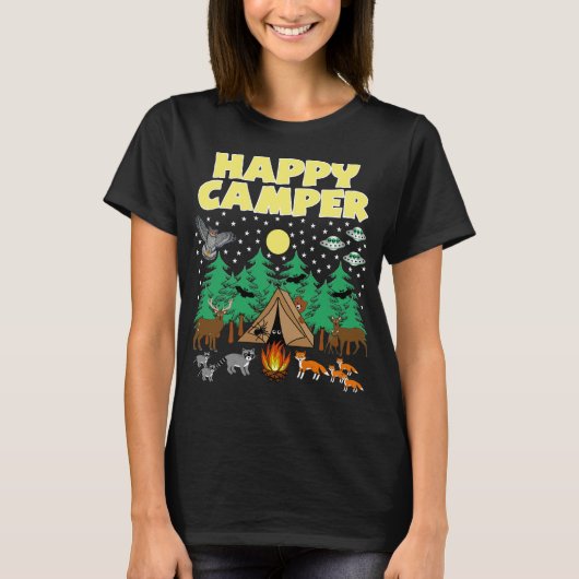 CAMPING-FAPPY CAMPER - Funny Camping mit Critters T-Shirt (Vorderseite)