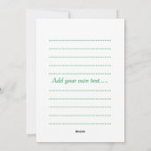 Camping Feiertagskarte (Rückseite)