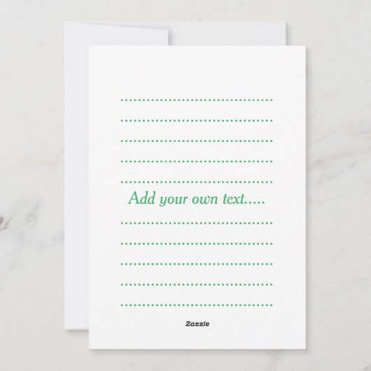 Camping Feiertagskarte (Rückseite)