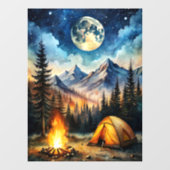 Camping-Fensterklammer Fensteraufkleber (Blatt)