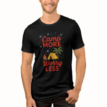 Camping Feuer Zelt Wandern Natur T-Shirt