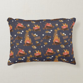 Camping Fire Outdoor Adventure & Marshmallows Dekokissen