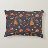 Camping Fire Outdoor Adventure & Marshmallows Dekokissen (Rückseite)