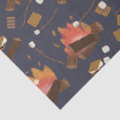Camping Fire Outdoor Adventure & Marshmallows Seidenpapier (Ausschnitt)