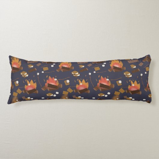 Camping Fire Outdoor Adventure & Marshmallows Seitenschläferkissen (Vorderseite)