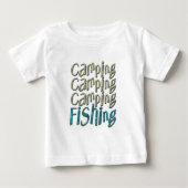 Camping Fischen Baby T-shirt (Vorderseite)