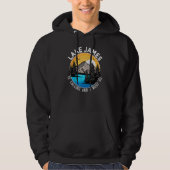 Camping Fischen Hoodie (Vorderseite)