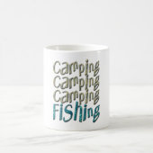 Camping Fischen Kaffeetasse (Mittel)