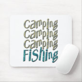 Camping Fischen Mousepad (Mit Mouse)