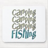 Camping Fischen Mousepad (Vorne)