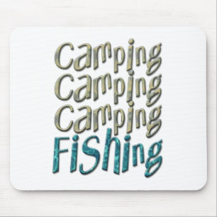 Camping Fischen Mousepad