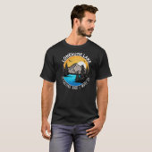 Camping Fischen Seefischerei Seepromenade Locarno T-Shirt (Vorne ganz)