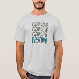 Camping Fischen T-Shirt