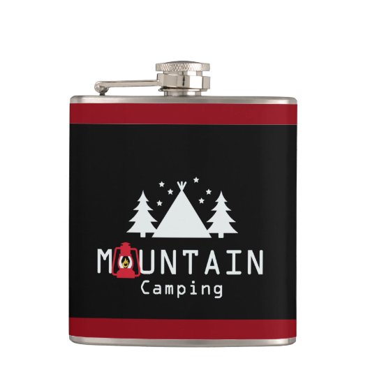 Camping Flachmann (Vorderseite)