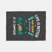 Camping - Flip Flops mit Fireball Fleecedecke (Vorderseite (Horizontal))