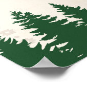 Camping Forest Baby Dusche Begrüßungszeichen Poster (Ecke)