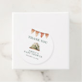 Camping Forest Watercolor Kinderdusche Geschenkanhänger (Beispiel)