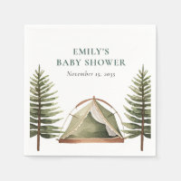 Camping Forest Watercolor Kinderdusche