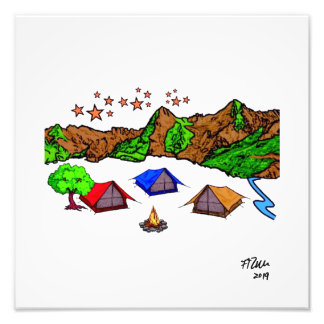Camping Fotodruck