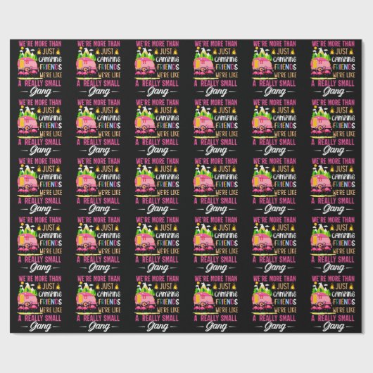 Camping-Freunde sind wie eine kleine Gang Geschenkpapier (Flach)