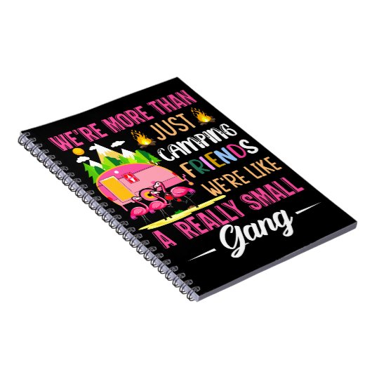 Camping-Freunde sind wie eine kleine Gang Notizblock (Rechte Seite)