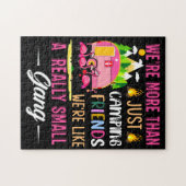 Camping-Freunde sind wie eine kleine Gang Puzzle (Horizontal)