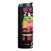 Camping-Freunde sind wie eine kleine Gang Thermosbecher (Nach links gedreht)