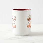 Camping Frohe Weihnachts-Rentier Personalisierter Tasse (Zentrum)