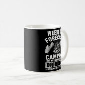 Camping Fun Weekend Forecast Camping mit Chance Kaffeetasse (VorderseiteRechts)