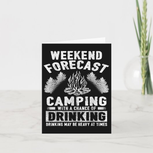 Camping Fun Weekend Forecast Camping mit Chance Karte (Vorderseite)