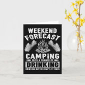 Camping Fun Weekend Forecast Camping mit Chance Karte (Gelbe Blume)
